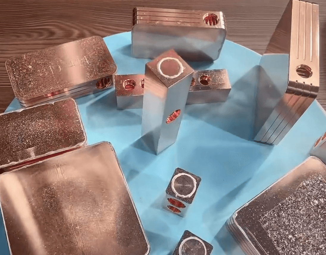 Vacuum-Brazed Copper Water-Cooled Plates for Power Electronics Cooling