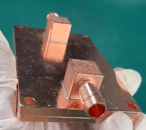 Vacuum brazed of copper water cold plate finished product