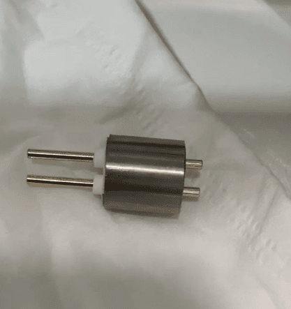 Vacuum Brazed Stainless Steel and Gold-Plated Stainless-Steel Pins to Ceramic